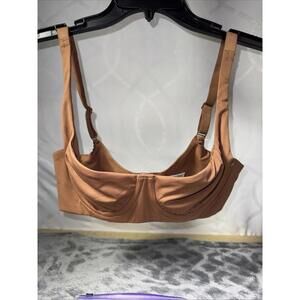 She Curve Bra 34C Brown Underwire Back Closure